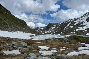 Berge und Eis
