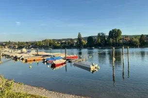 Boote auf einem Fluss